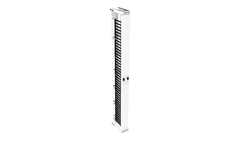 Great Lakes 6x12" 45U Front Only Cable Manager - Winter White