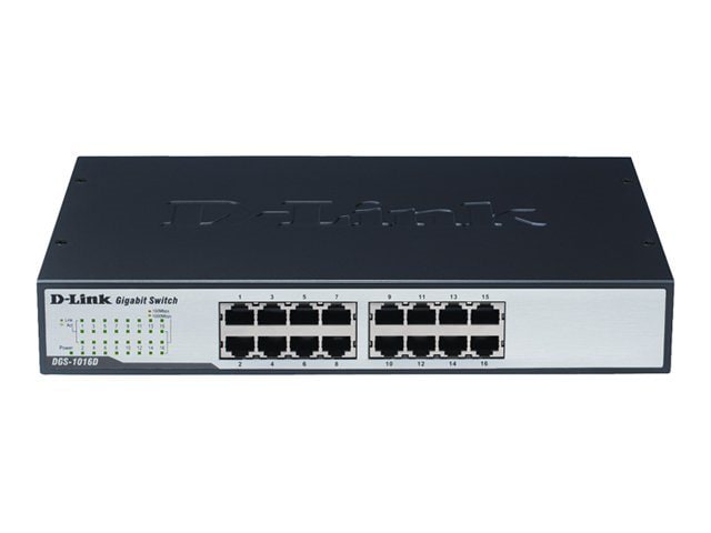 D-Link DGS 1016D - switch - 16 ports - unmanaged - rack-mountable