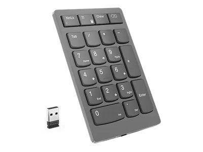 Thumbnail 2 of 5 for Lenovo Go Wireless Numeric Keypad - keypad - storm gray Input Device