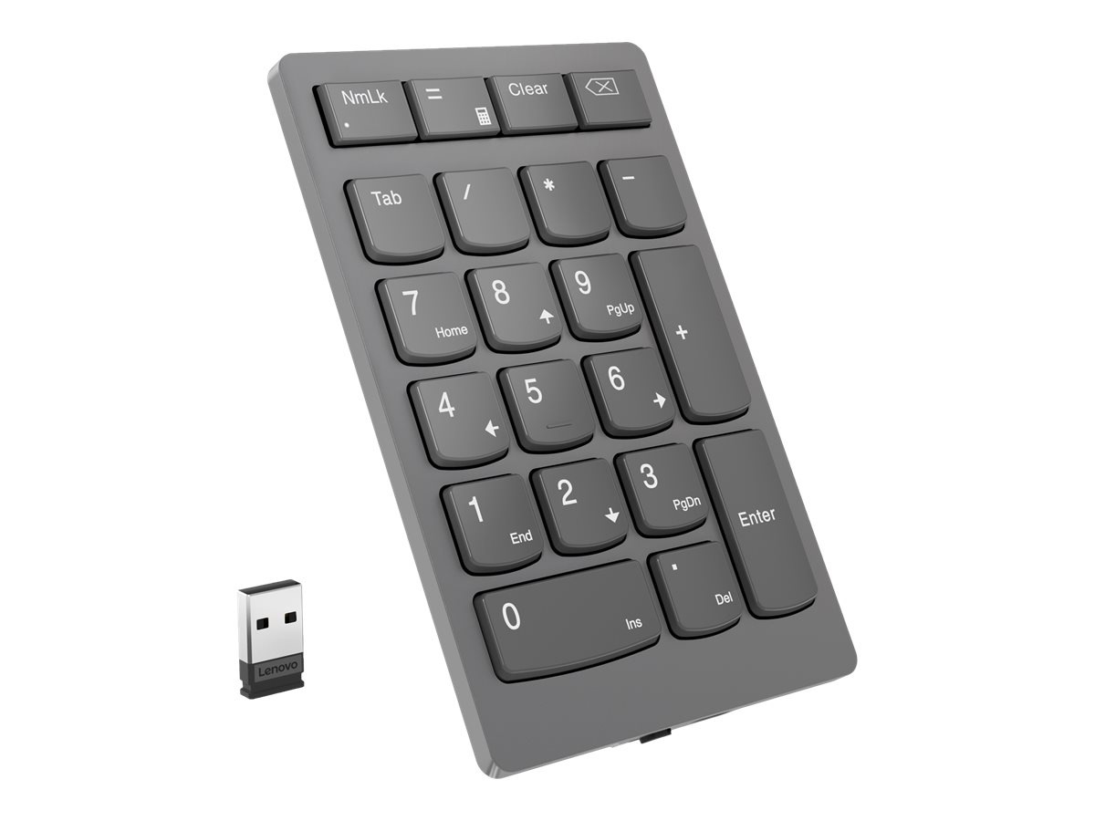 Thumbnail 3 of 5 for Lenovo Go Wireless Numeric Keypad - keypad - storm gray Input Device