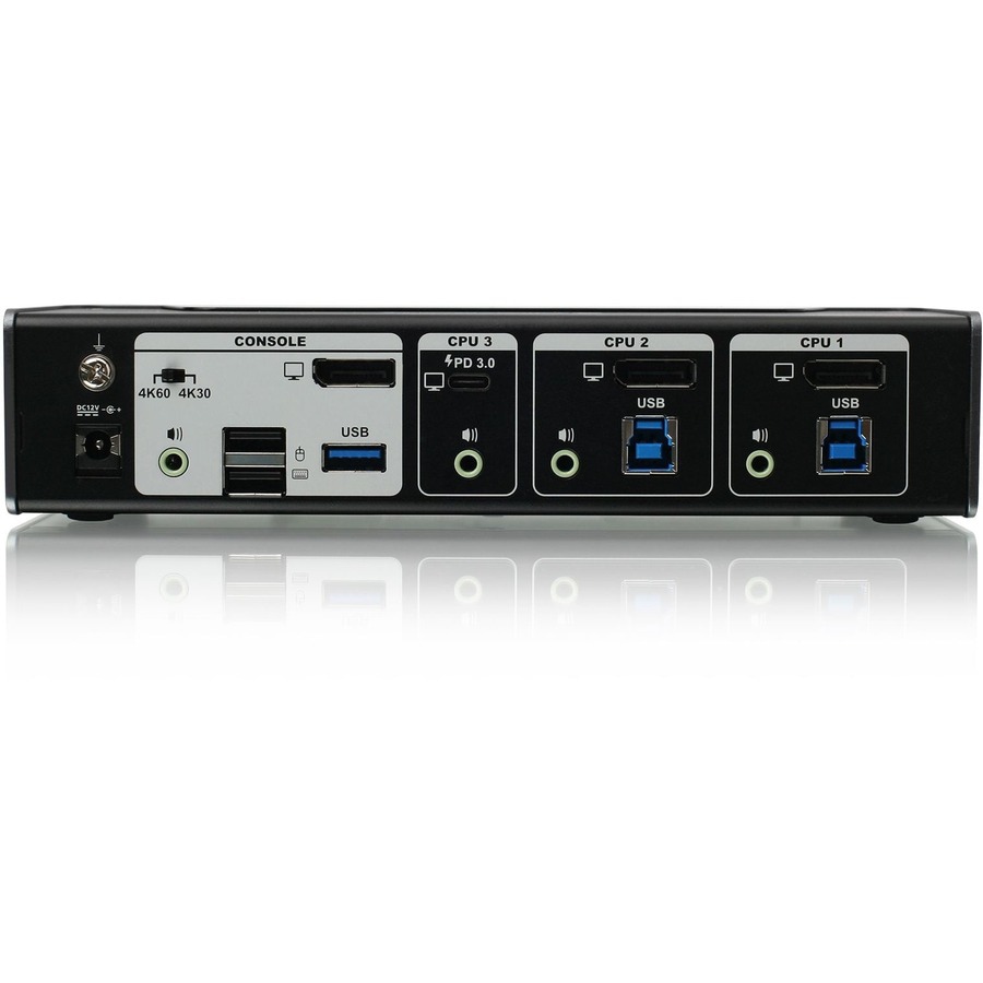 Thumbnail 4 of 6 for IOGEAR 3-Port 4K USB-C and DisplayPort KVMP Switch with Power Delivery