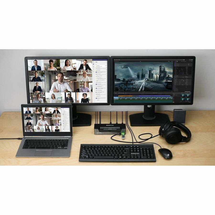 Thumbnail 6 of 6 for IOGEAR 3-Port 4K USB-C and DisplayPort KVMP Switch with Power Delivery