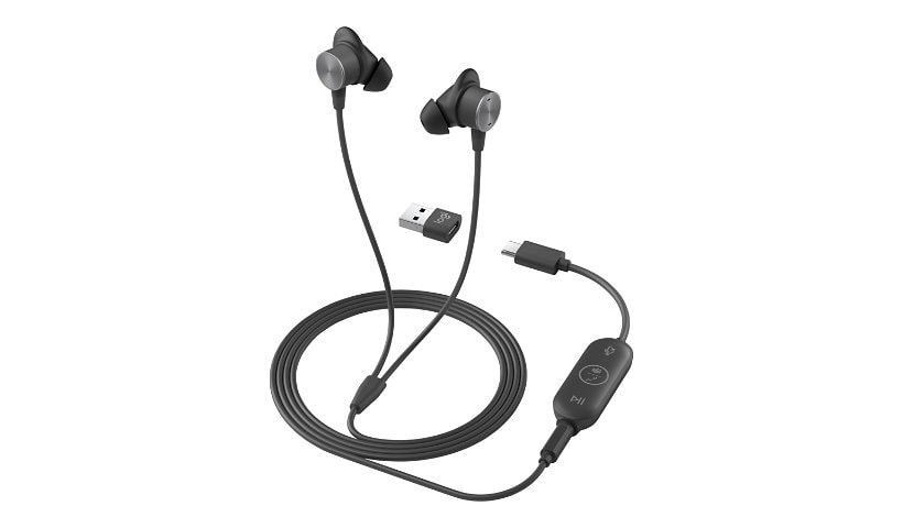 Logitech Zone Wired Earbuds - headset