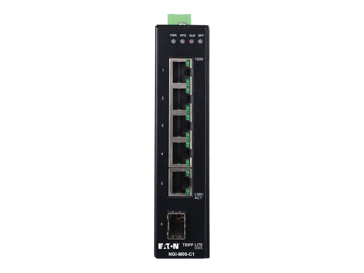 Eaton Tripp Lite series 5-Port Managed Industrial Gigabit Ethernet Switch -