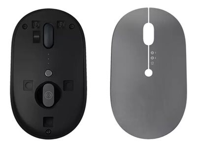 Lenovo Go Multi-device - souris - 2.4 GHz, Bluetooth 5.0 - noir tonnerre