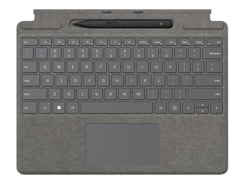 Microsoft Surface Pro Keyboard with Surface Slim Pen 2 - Touchpad - Platinum - Bilingual - Pro 9/8/X