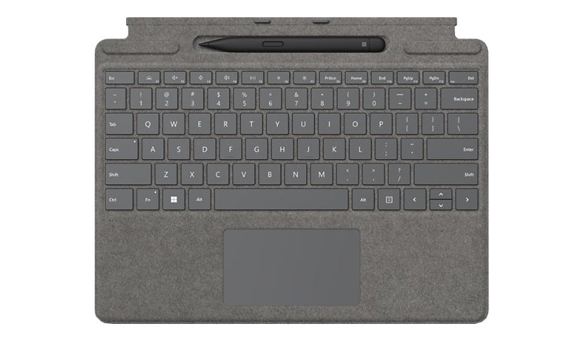 Microsoft Surface Pro Keyboard with Surface Slim Pen 2 - Touchpad - Platinum - Bilingual - Pro 9/8/X