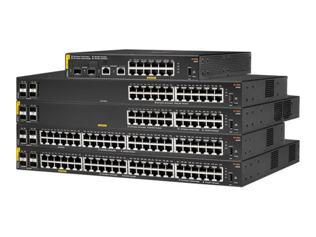 HPE Aruba 6000 24G Class4 PoE 4SFP 370W Switch - switch - 24 ports - managed - rack-mountable