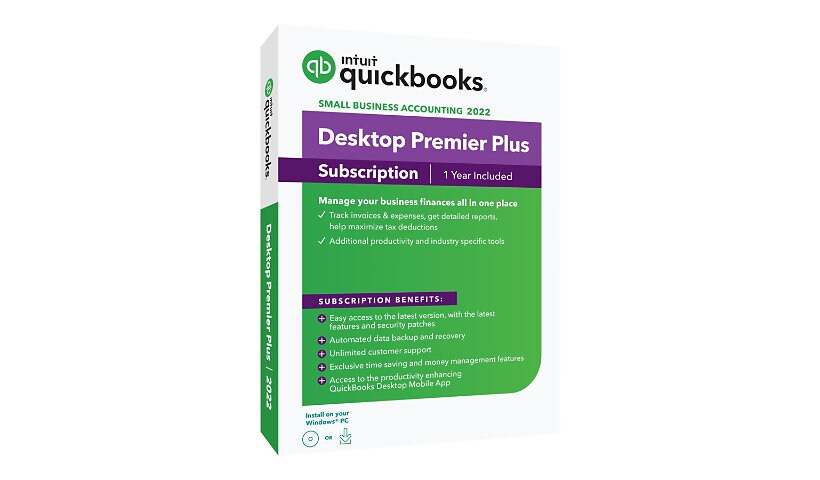QuickBooks Desktop Premier Plus 2022 - box pack (1 year) - 1 user