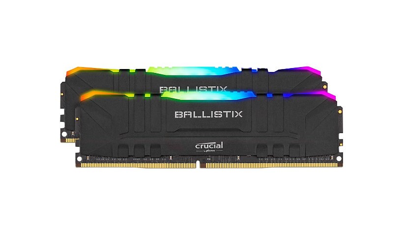 Ballistix RGB - DDR4 - kit - 64 Go: 2 x 32 GB - DIMM 288-pin - 3200 MHz / P