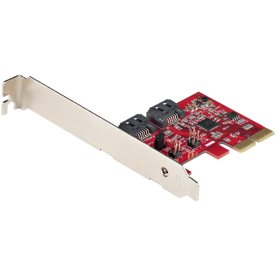 StarTech.com SATA PCIe Card, 2 Port PCIe SATA Expansion Card, 6Gbps, SATA RAID, PCIe/SATA Converter