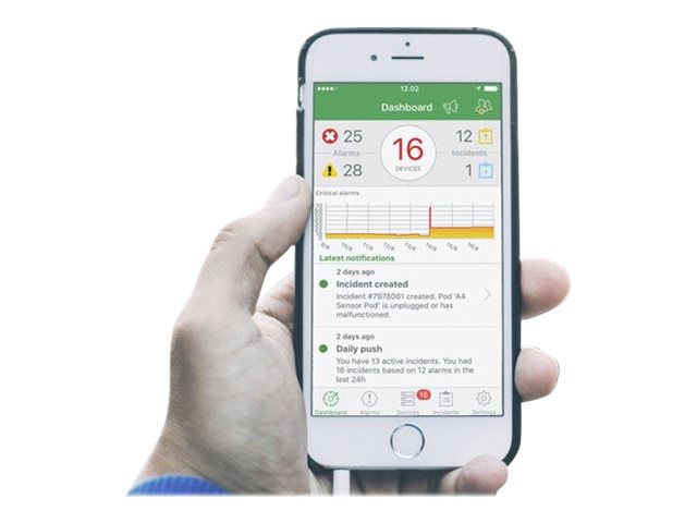 Subscription, Ecostruxure IT Expert, I year, 10 nodes, Remote monitoring an