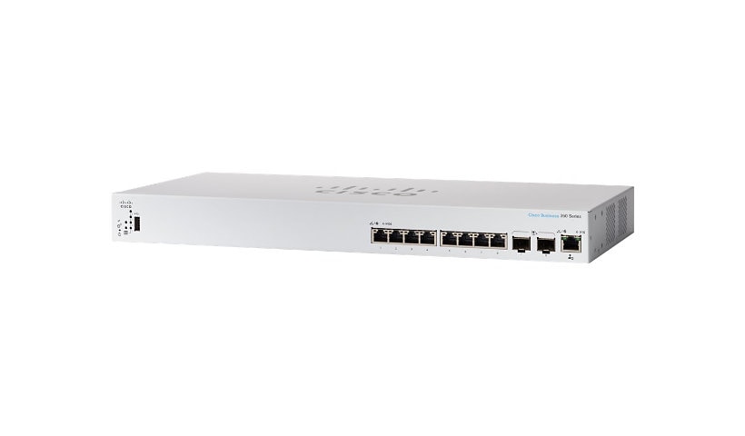 Cisco Business 350 Series 350-8XT - switch - 8 ports - managed - rack-mountable