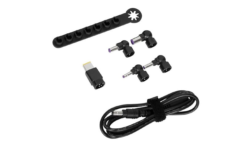 Targus 90W Legacy Power Accessory Kit (DC Cable to Tip + 5 Tips + Storage Bar) - 1.8M