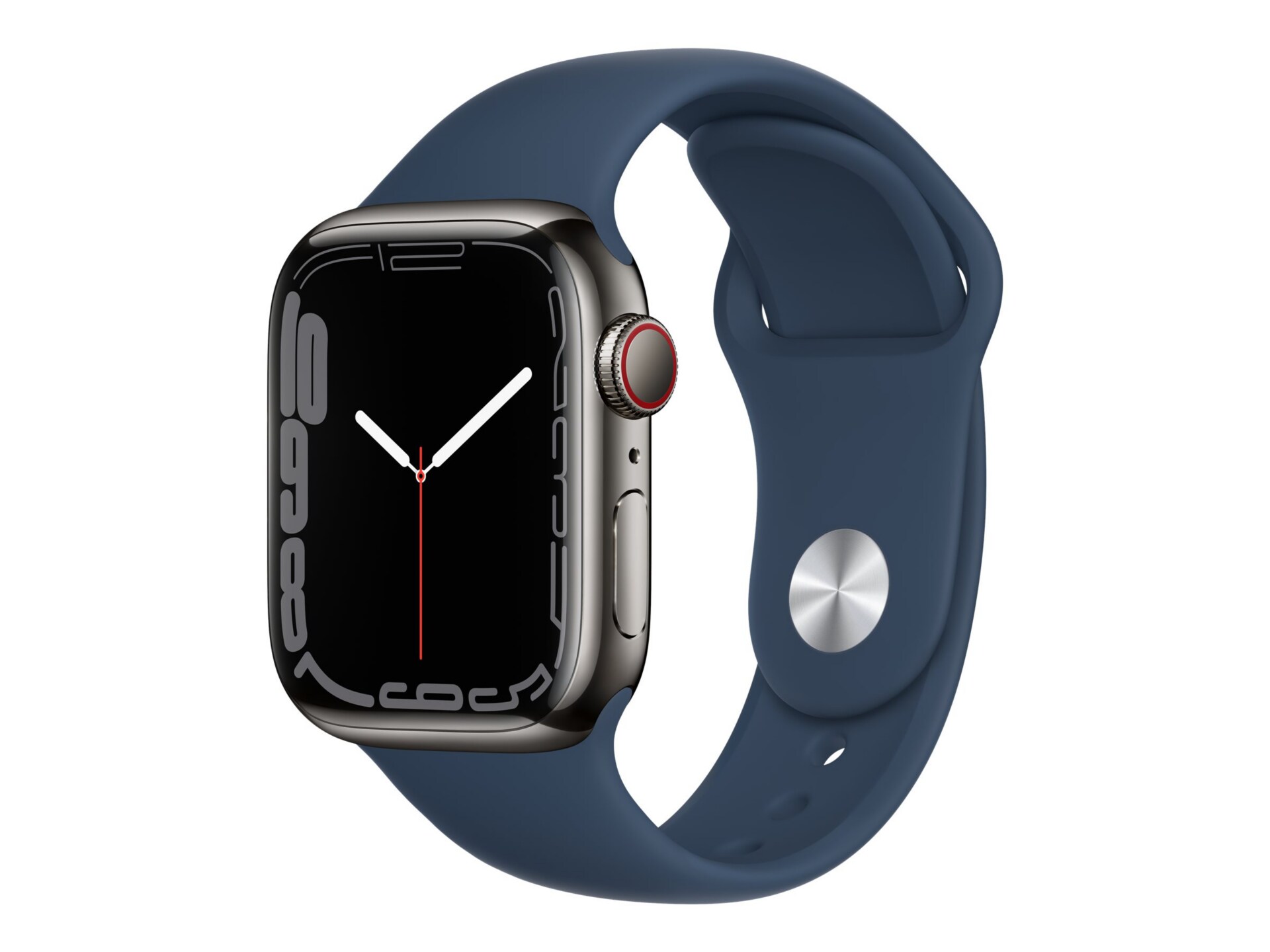 Apple Watch Series 7 (GPS + Cellular) - graphite stainless steel - smart wa