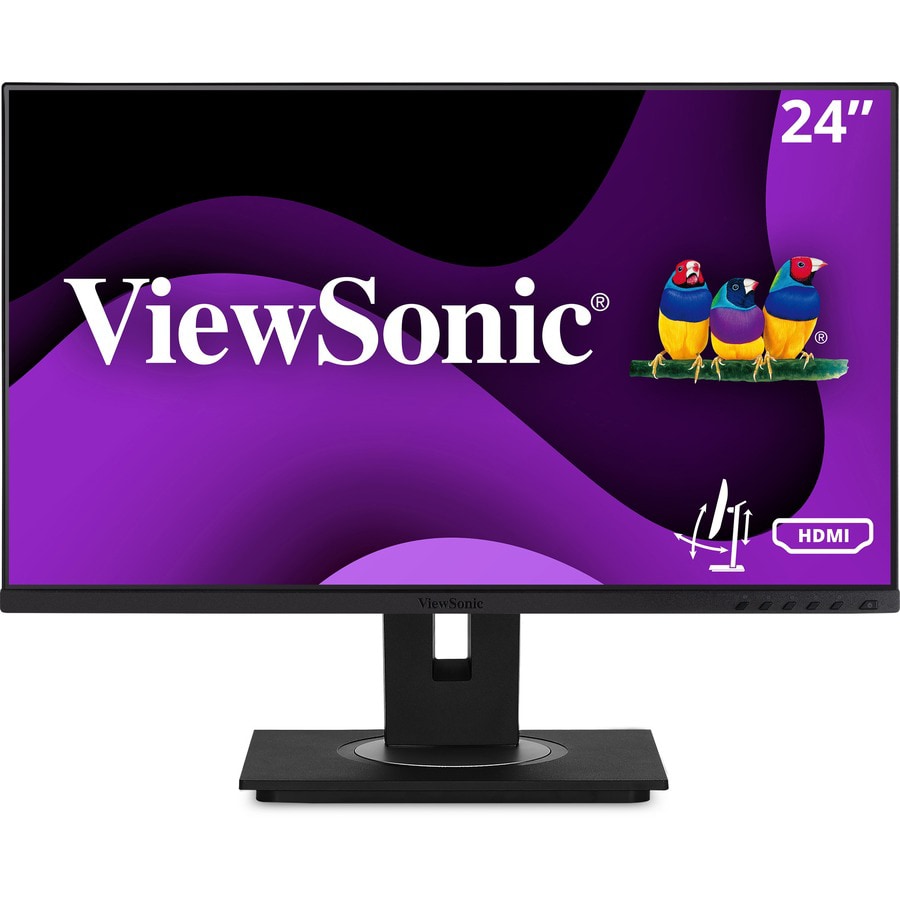 ViewSonic Ergonomic VG2448a - 1080p IPS Monitor with HDMI, DisplayPort, USB, VGA, and 40 Degree Tilt - 250 cd/m² - 24"