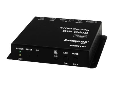 Lumens OIP-D40D décodeur audio/vidéo sur IP