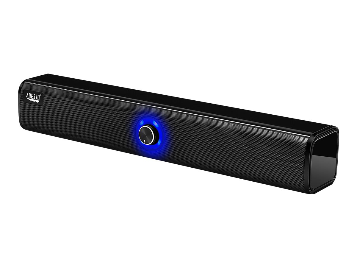 Adesso Xtream S6 2,0 Portable Bluetooth Sound Bar Speaker - 20 W RMS - Blac