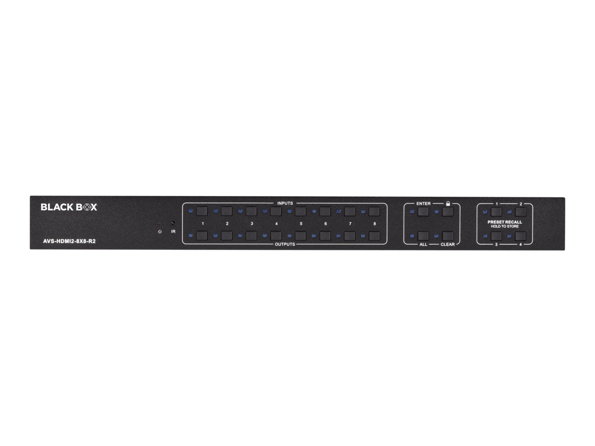 Black Box AVS-HDMI2-8X8-R2 4x4 matrix switcher / audio disembedder