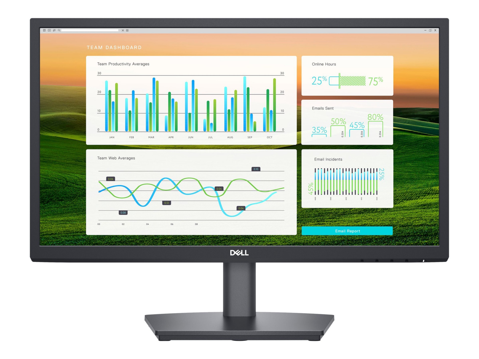 Dell E2222HS - LED monitor - Full HD (1080p) - 22"