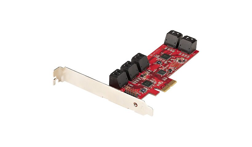 StarTech.com SATA PCIe Card 10 Port PCIe SATA Expansion Card 6Gbps SATA Adapter PCI Express to SATA Converter