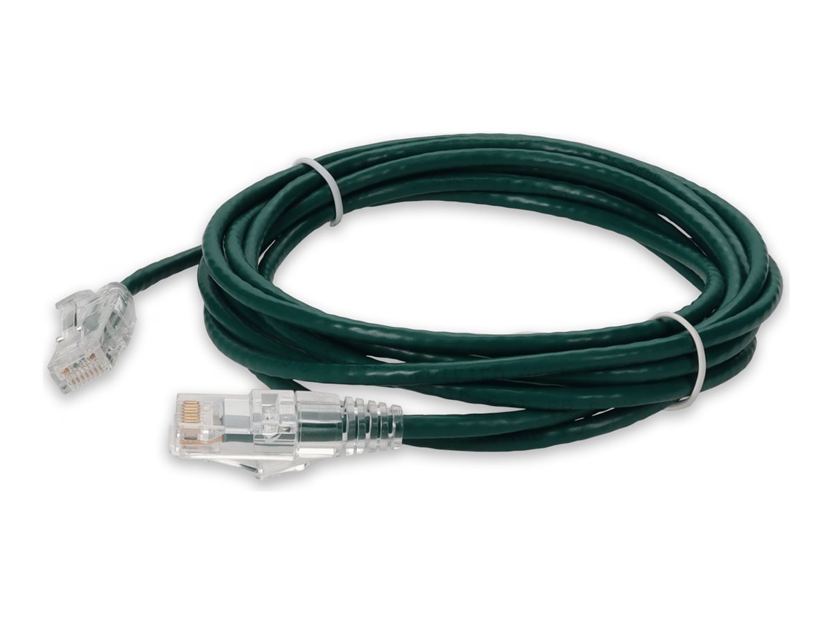 Proline 5ft Green CAT 6A Slim PVC Ethernet Cable Snagless Clear-Claw RJ-45