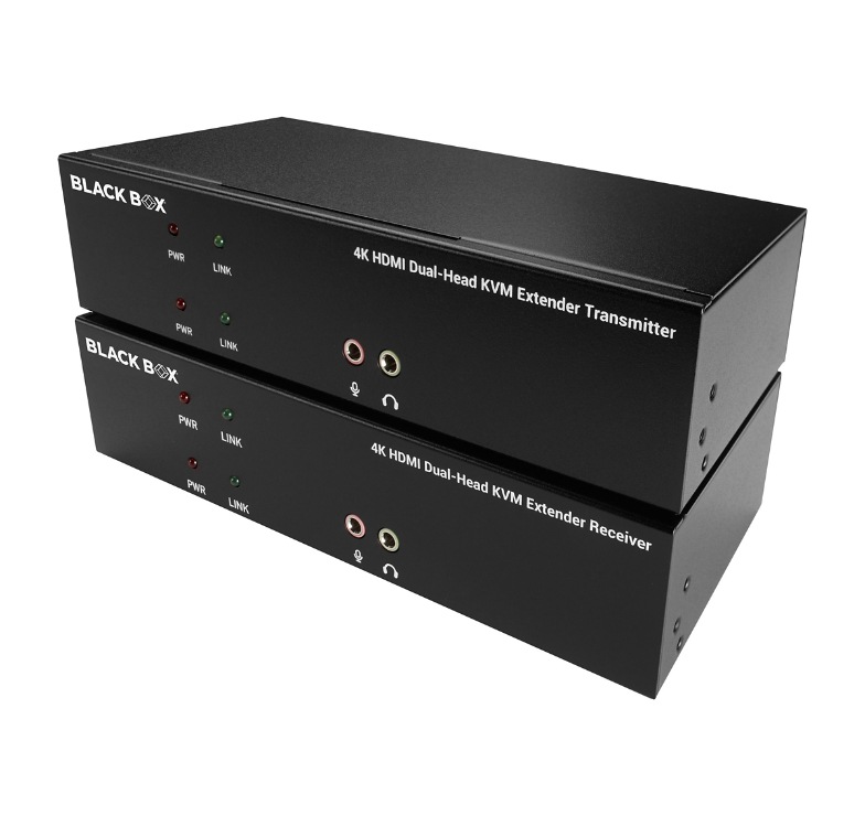 WHAT WE WANT WWW_EXTENSIONSIDEBAR 2本セット Black Box KVX Series KVM Extender over CATx - Dual-Head, DVI