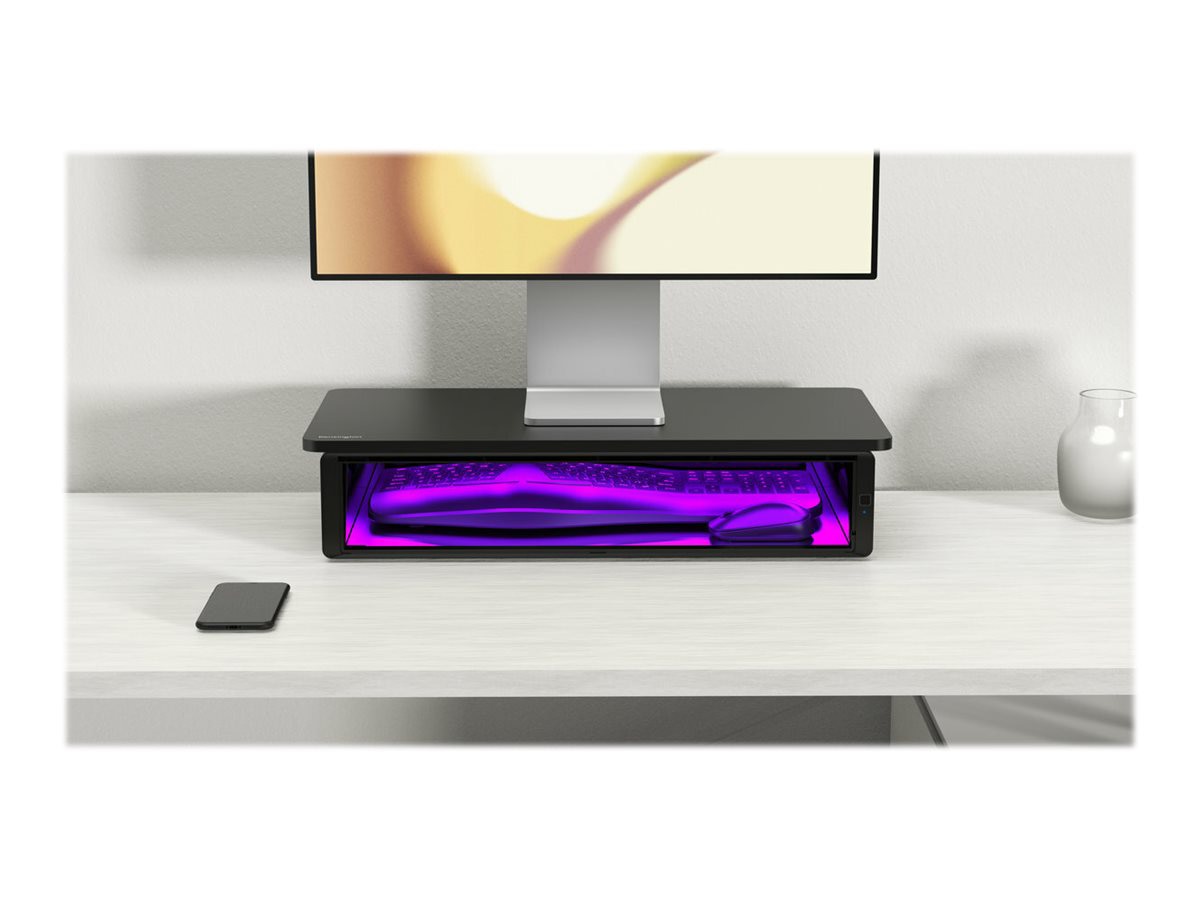 Kensington UVStand Monitor Stand with UV Sanitization Compartment - monitor