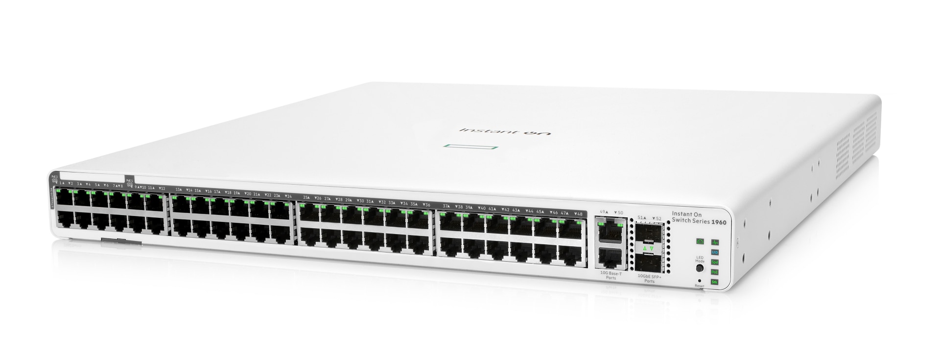 HPE Networking Instant On 1960 48G 40p Class4 8p Class6 PoE 2XGT 2SFP+ 600W