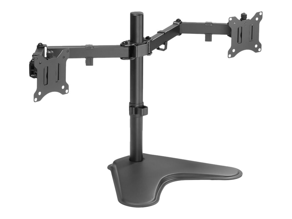 Dual Monitor Desk Stand w/ Articulating Arms – Mount-It!