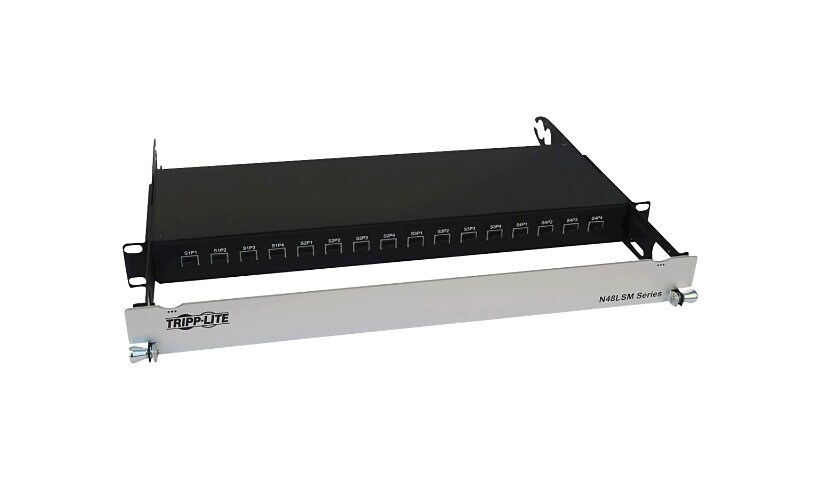 Tripp Lite Spine-Leaf MPO Panel with Key-Up to Key-Up MTP/MPO Adapter - 12F MTP/MPO-PC M/M, 8F OM4 Multimode, 16 x 16
