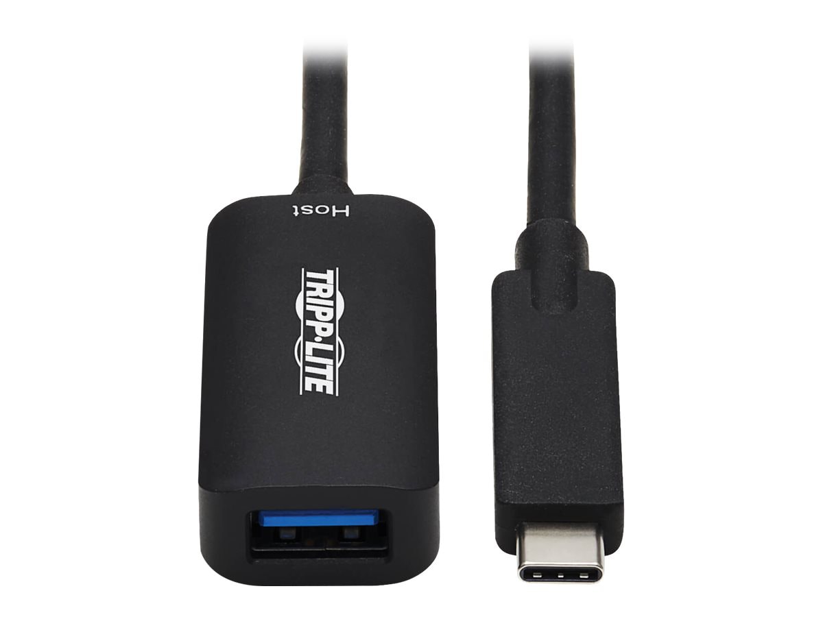 Tripp Lite USB-C Active Extension Cable - USB-C to USB-A (M/F), USB 3.2 Gen 2, Data Only, 5 m (16.4 ft.) - USB-C