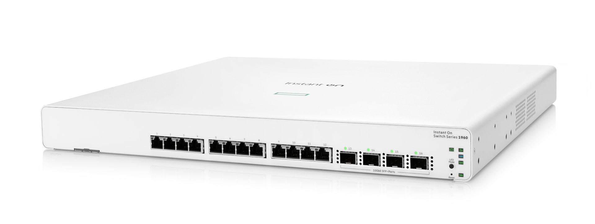 HPE HPE Networking Instant On 1960 12XGT 4SFP+ Switch - switch - 12 ports - smart - rack-mountable