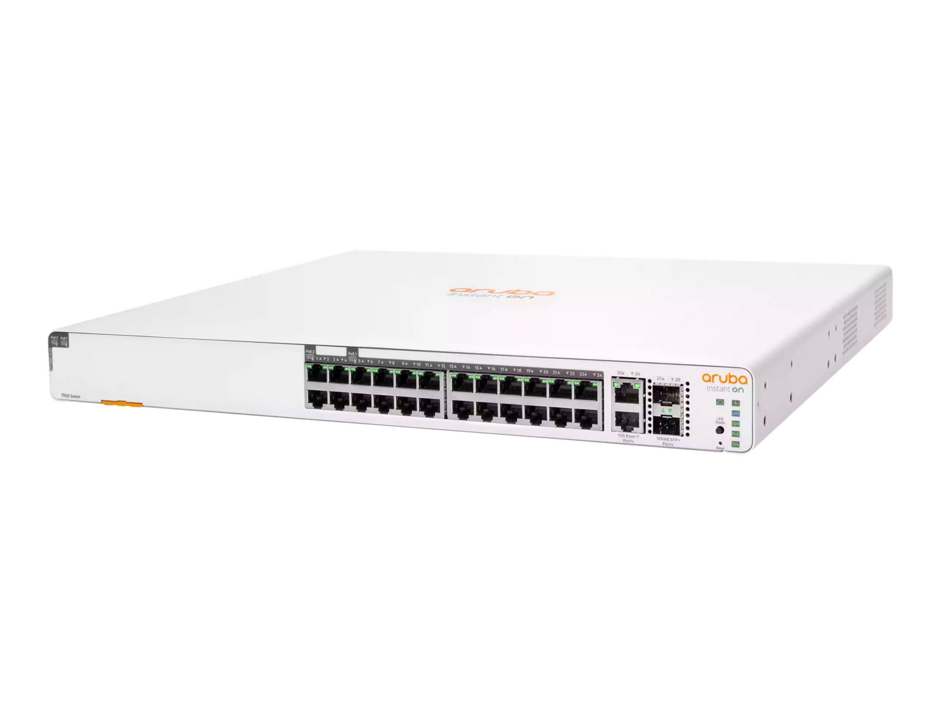 HPE HPE Networking Instant On 1960 24G 20p Class4 4p Class6 PoE 2XGT 2SFP+ 370W Switch - switch - 24 ports - managed -