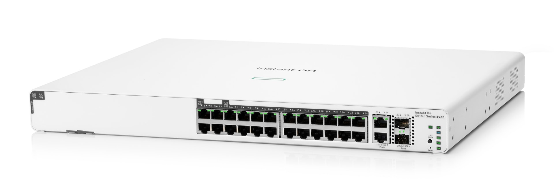 HPE Networking Instant On Switch 20p Gigabit CL4 4p Gigabit CL6 PoE 2p 10GB
