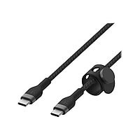 Belkin BoostUp Charge PRO Flex 10ft USB-C to USB-C Silicone Cable Black