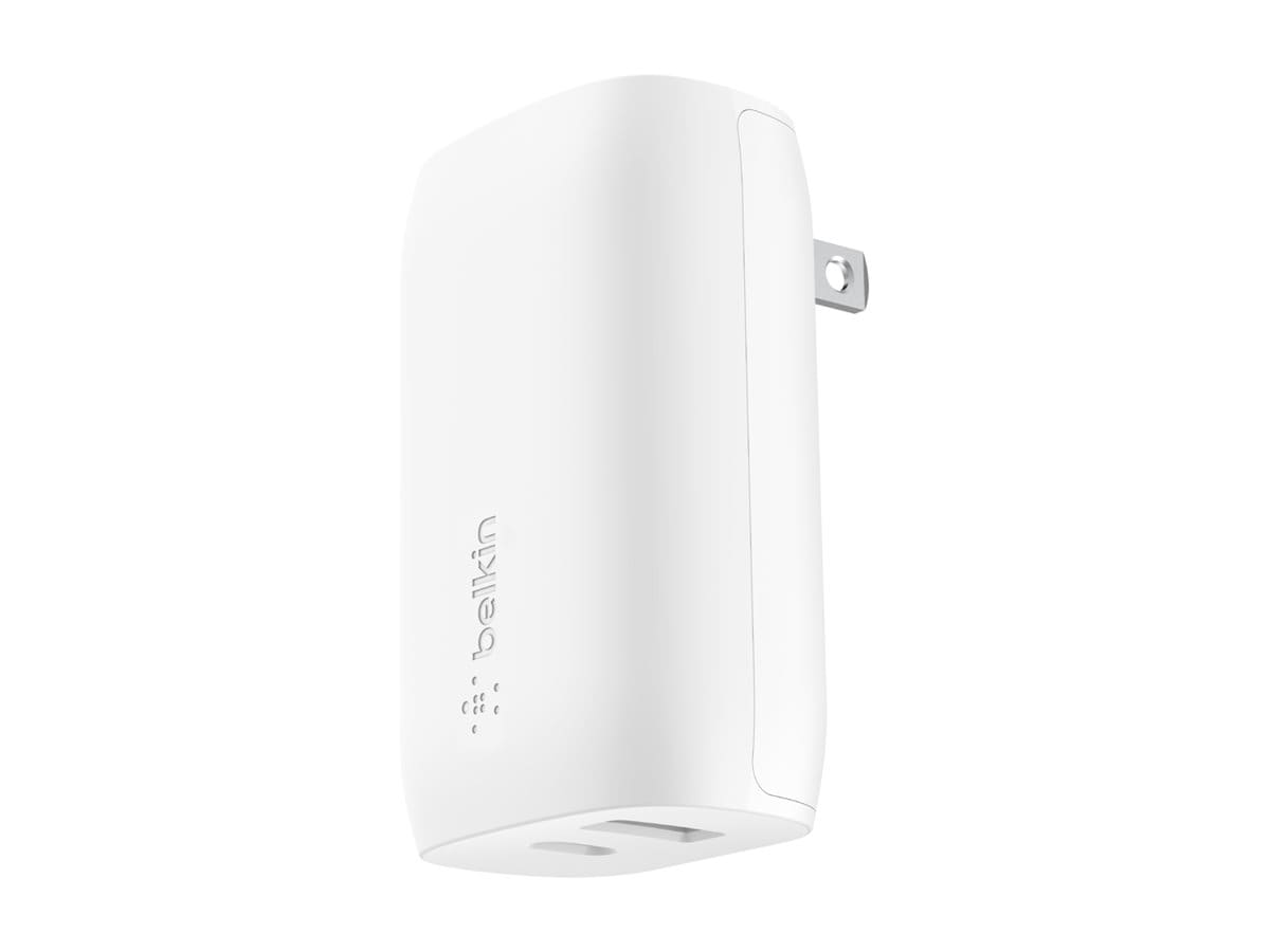 Belkin Dual Wall Charger with Programmable Power Supply (PPS) 37W - White