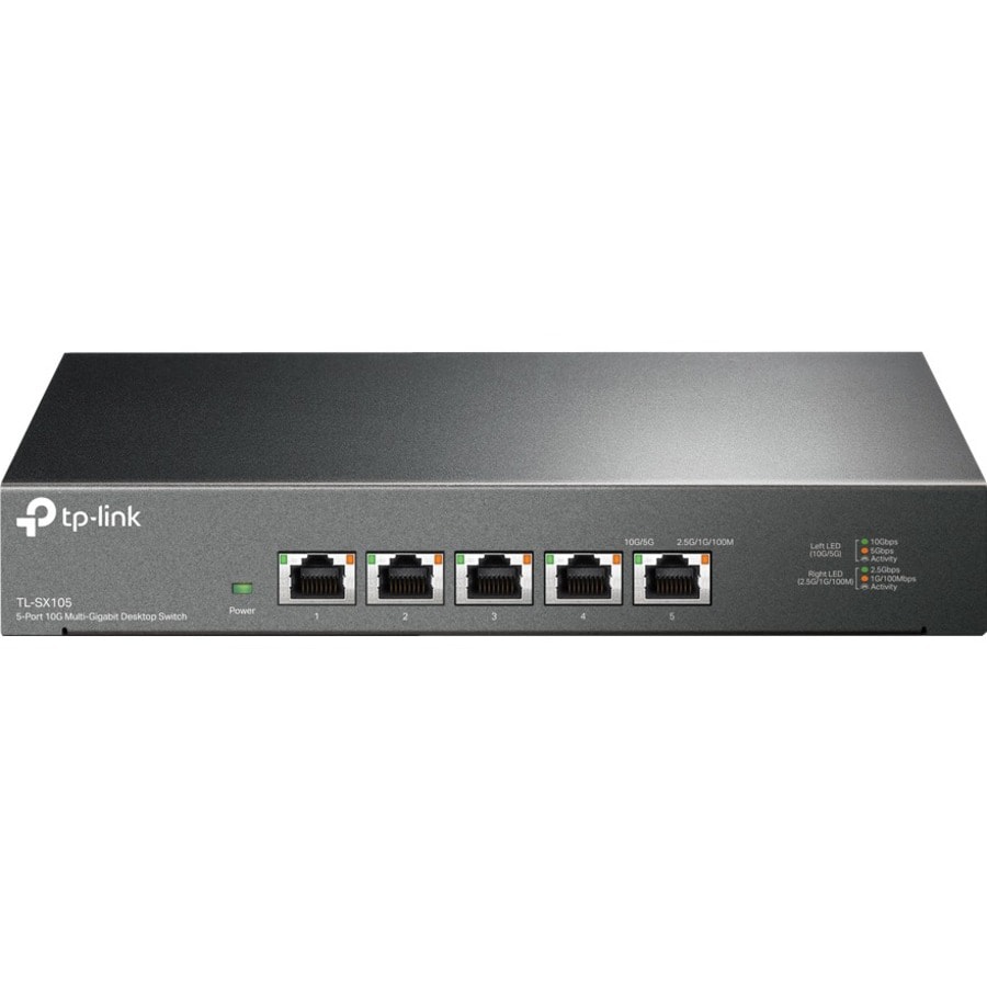 TP-Link TL-SX105 - 5 Port 10G/Multi-Gig Unmanaged Ethernet Switch -  TL-SX105 - Ethernet Switches 
