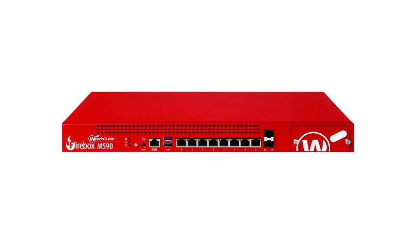 WatchGuard Firebox M590 - security appliance - WatchGuard Trade-Up Program - with 3 years Total Security Suite