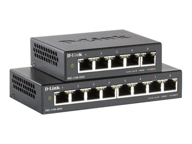 D-Link DGS 1100-05PDV2 - switch - 5 ports - smart