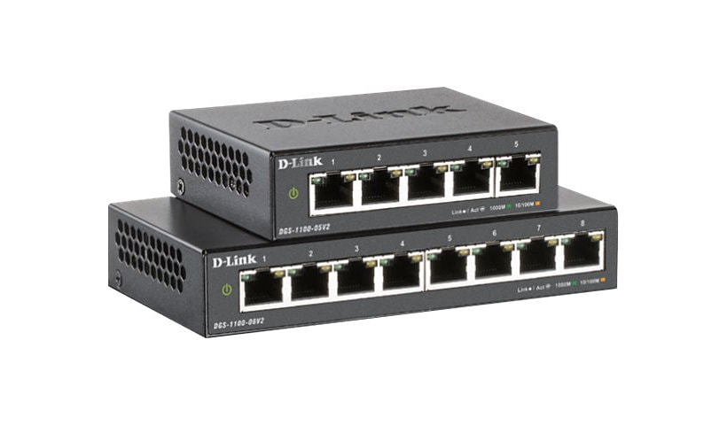 D-Link DGS 1100-05PDV2 - switch - 5 ports - smart