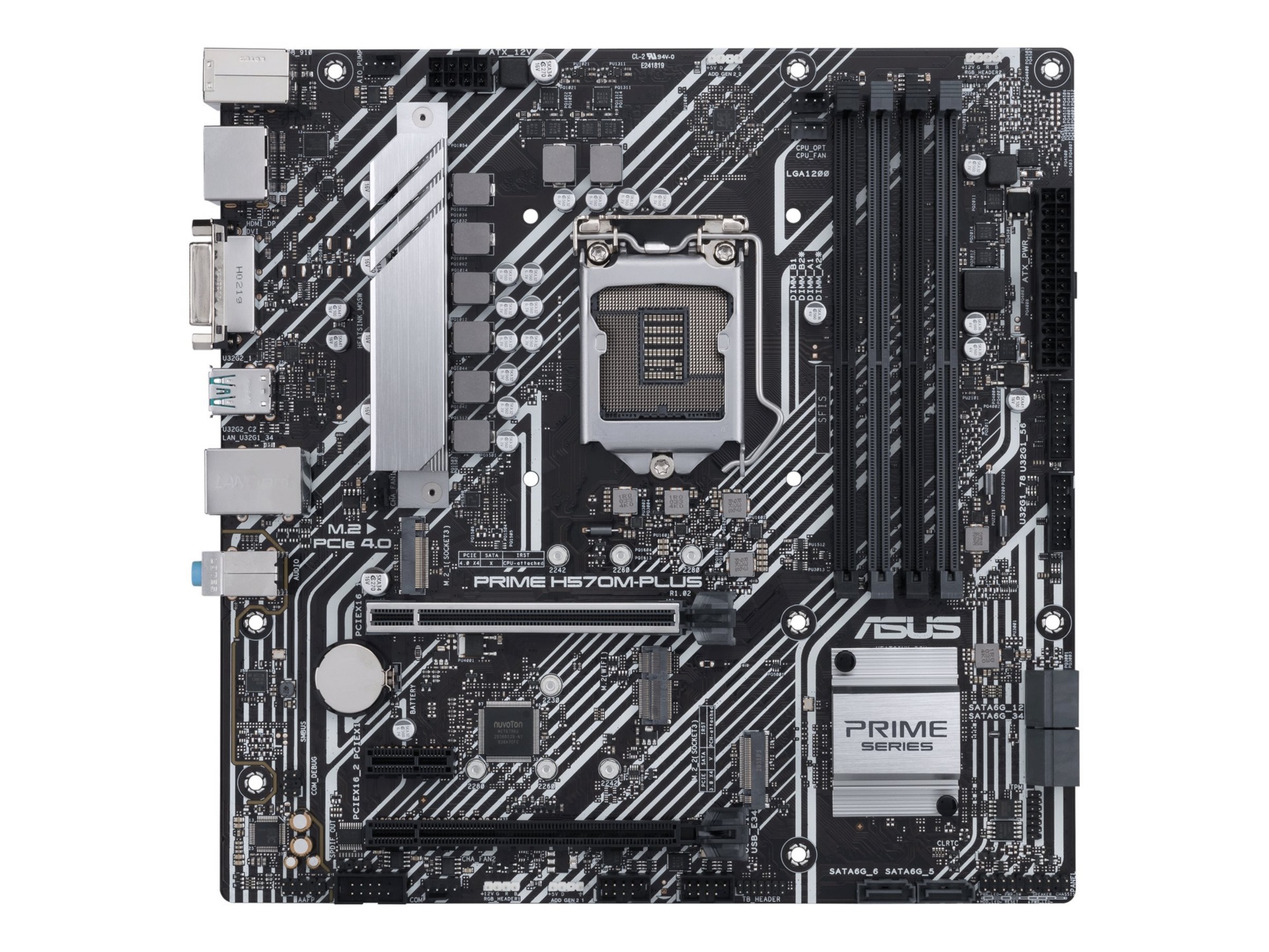 ASUS PRIME H570M-PLUS/CSM - motherboard - micro ATX - LGA1200 Socket - H570