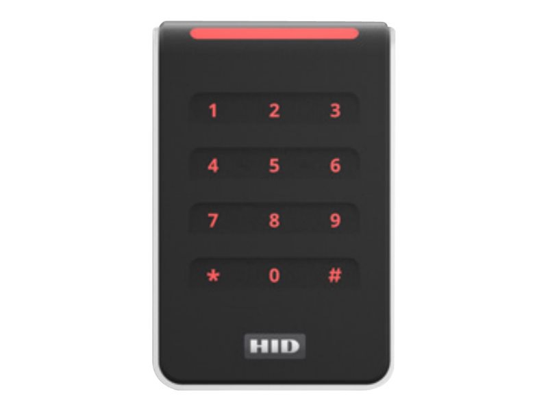 HID Signo 40K - access control terminal with keypad - black bezel with silv