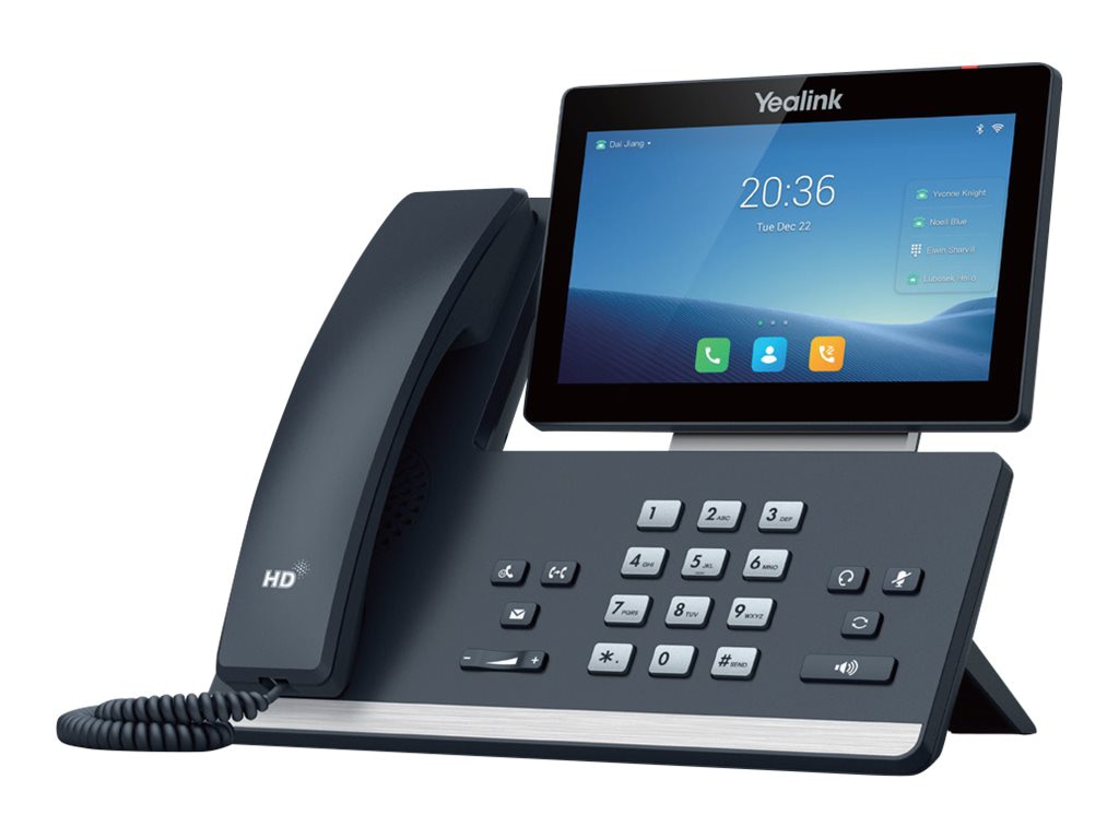 Yealink SIP-T58W - VoIP phone - with Bluetooth interface with caller ID - 10-party call capability