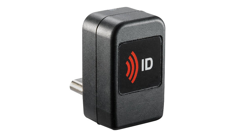 rf IDEAS WAVE ID Nano Keystroke HID iCLASS SE &amp; Seos Black Vertical USB-C Reader - RF proximity reader - USB-C
