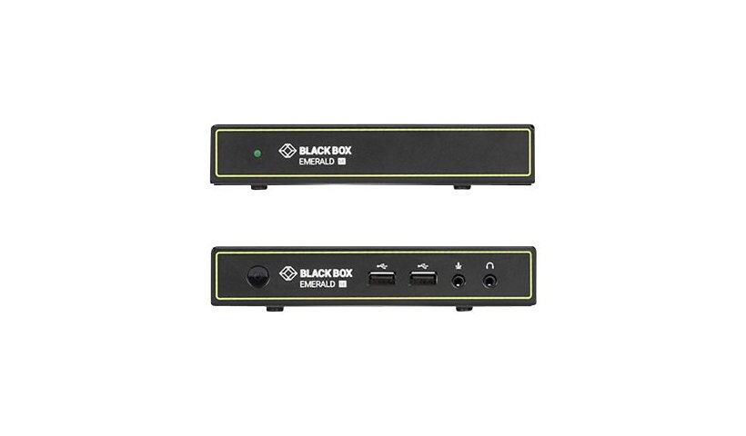 Black Box Emerald SE DVI KVM-over-IP Extender - KVM / audio / serial / USB extender - TAA Compliant