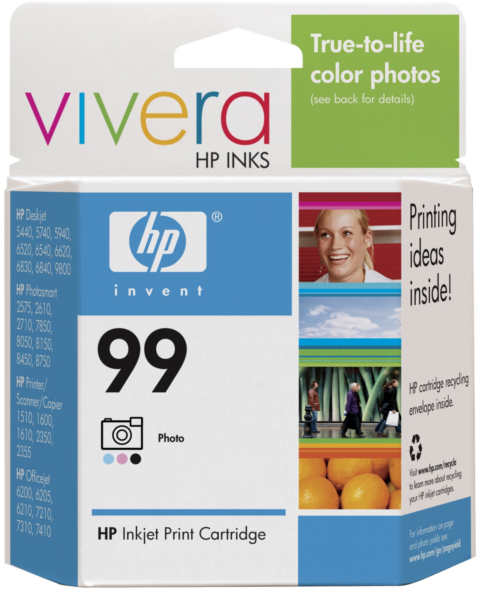 HP 99 Photo Inkjet Print Cartridge with Vivera Ink