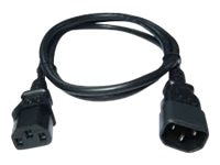 Zebra - power cable - IEC 60320 C14 to power IEC 60320 C13 - 3.3 ft