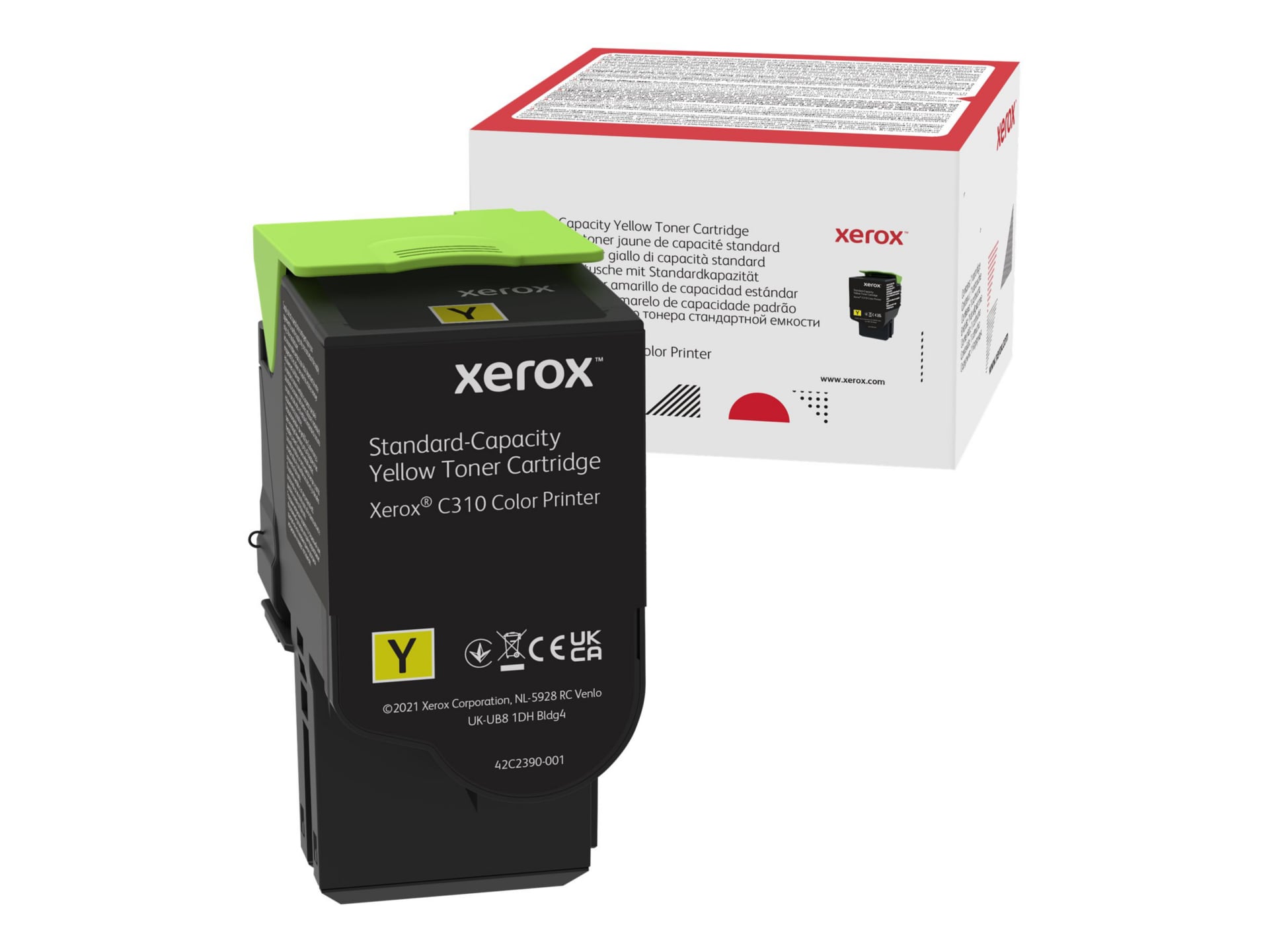 Xerox - yellow - original - toner cartridge