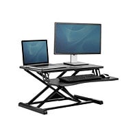 Fellowes Corsivo - standing desk converter - rectangular - black